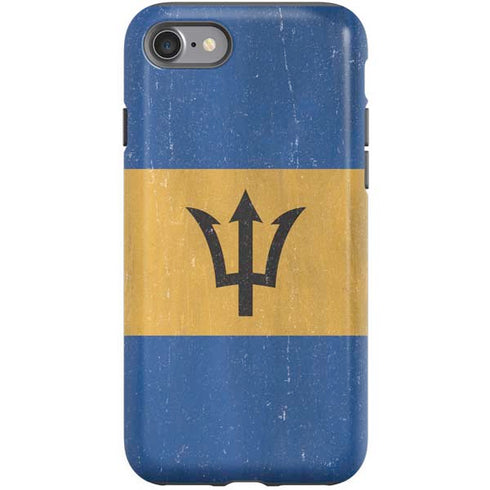 Barbados Flag Distressed iPhone SE (2nd & 3rd Gen) Pro Case